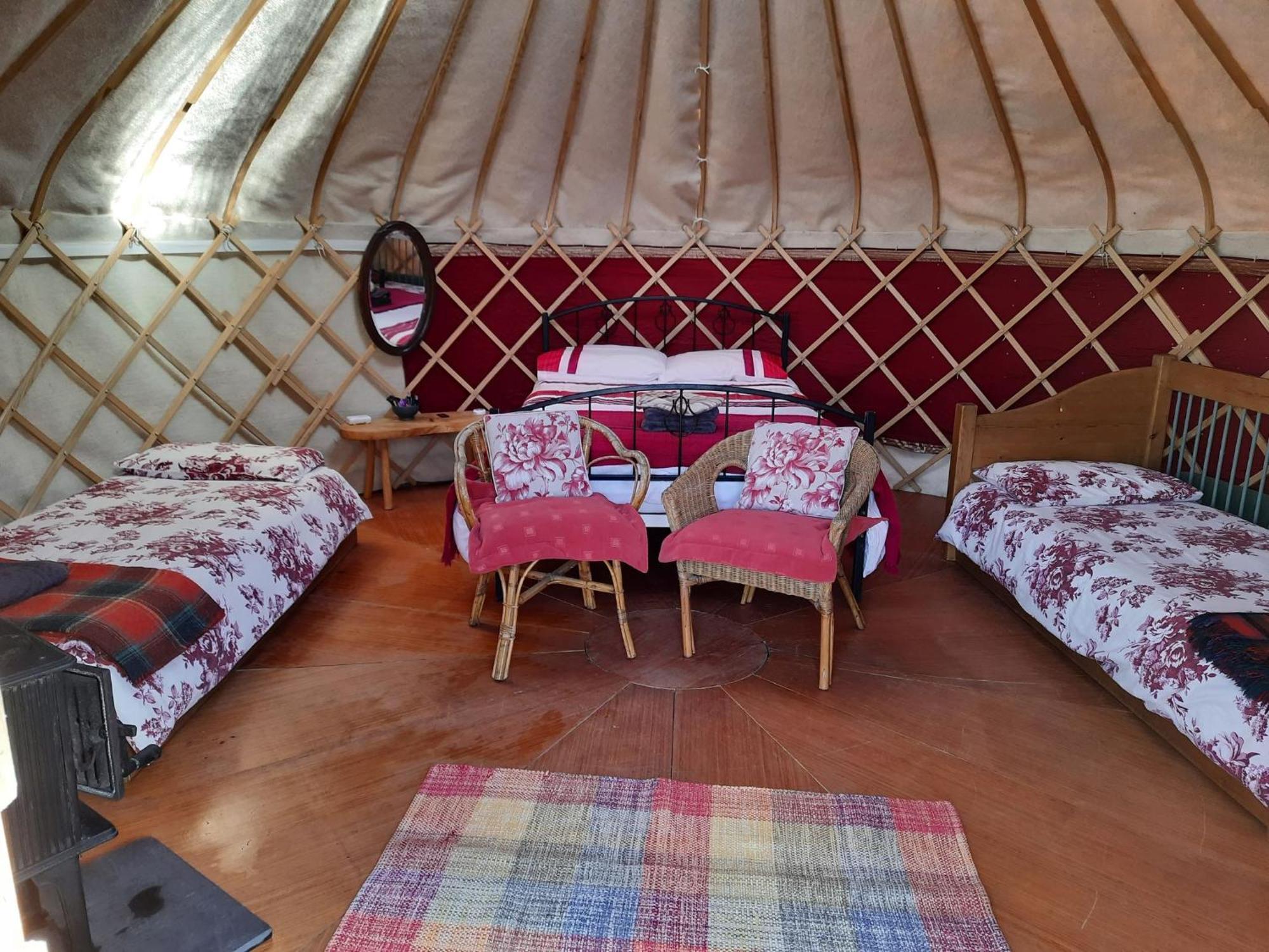 Ceridwen Glamping, Double Decker Bus And Yurts Hotell Llandysul Exteriör bild