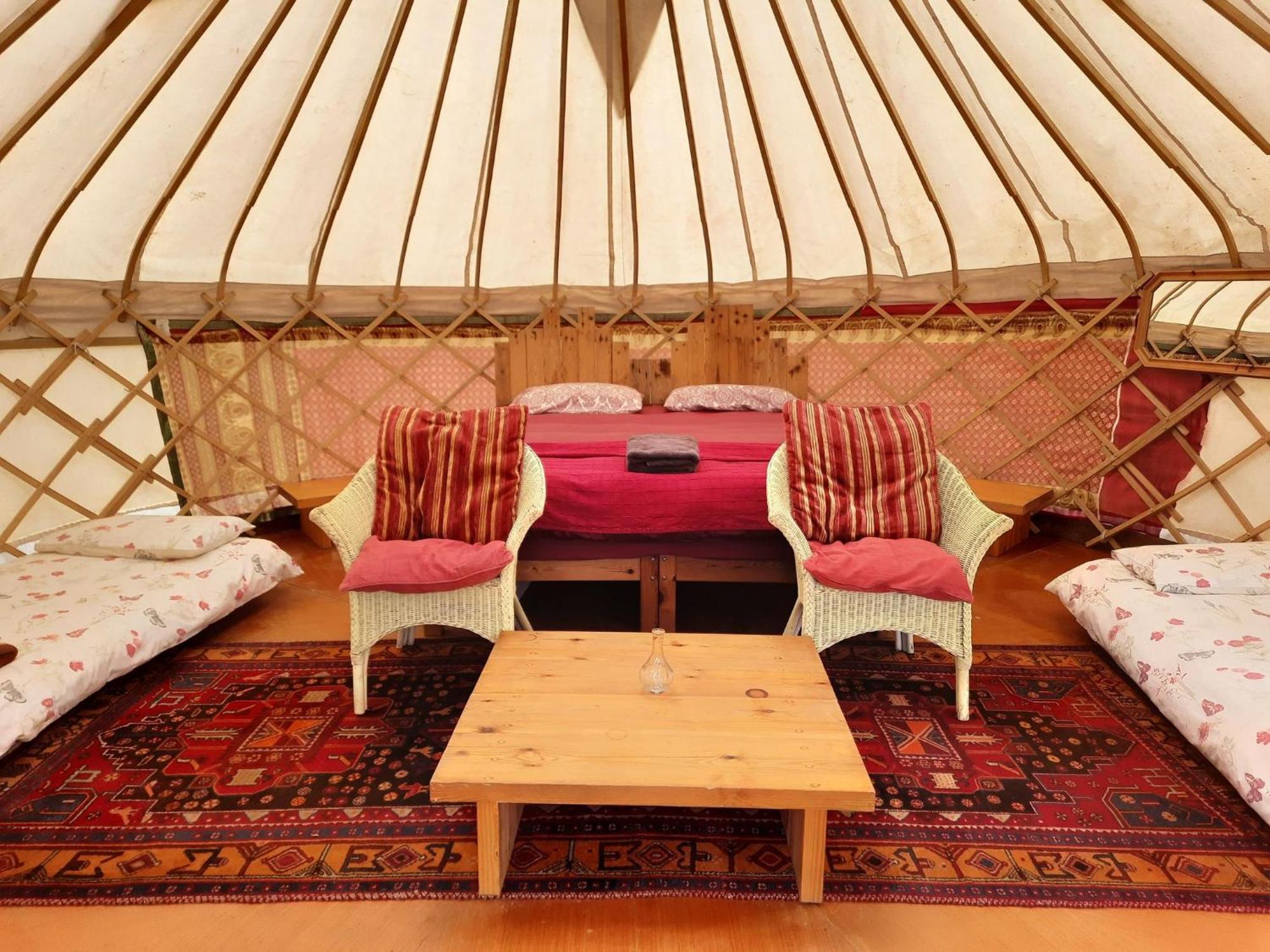 Ceridwen Glamping, Double Decker Bus And Yurts Hotell Llandysul Exteriör bild